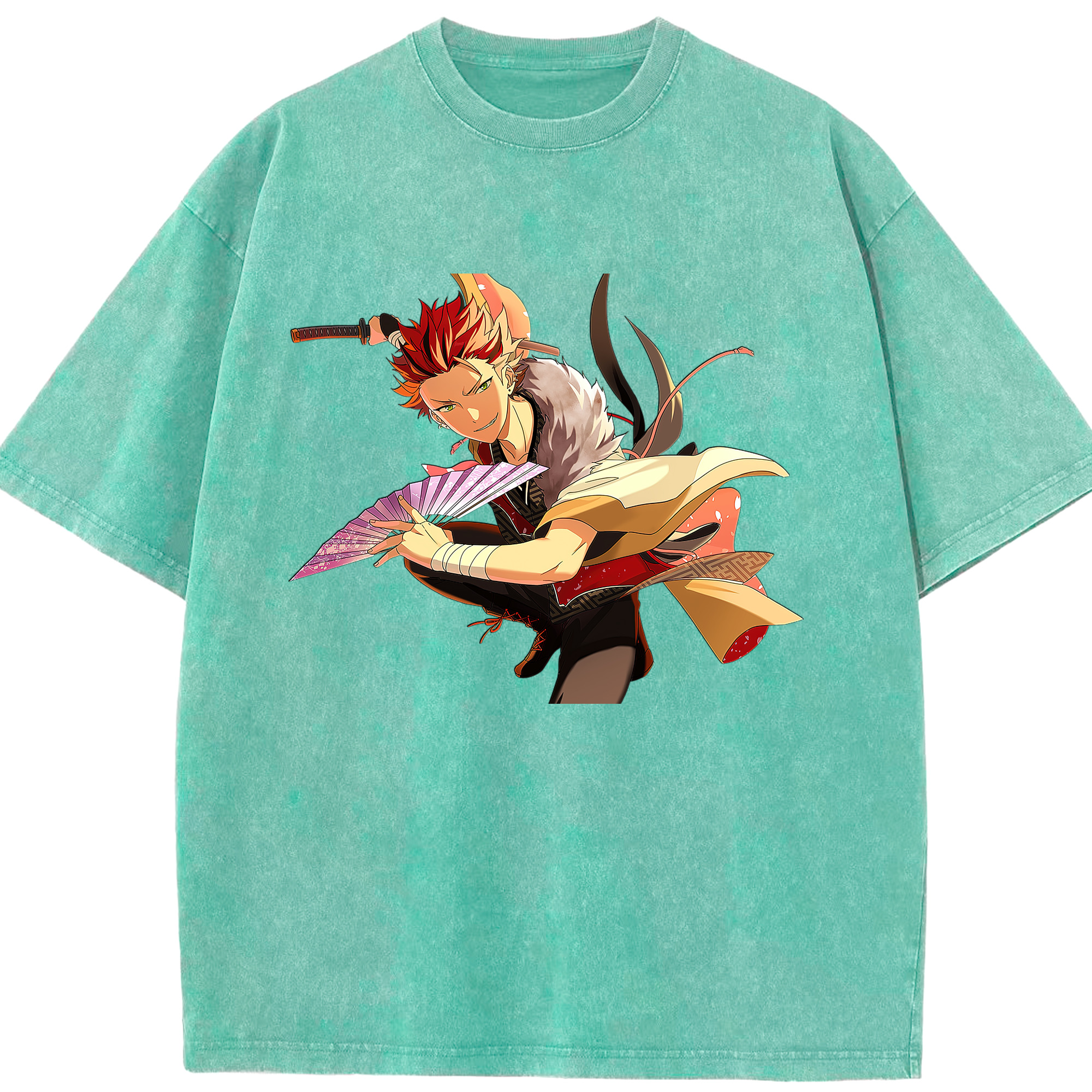 （画像用） あんさんぶるスターズ! Ensemble Stars 綿100% ヴィンテージ風 半袖Tシャツ（フロントプリント）